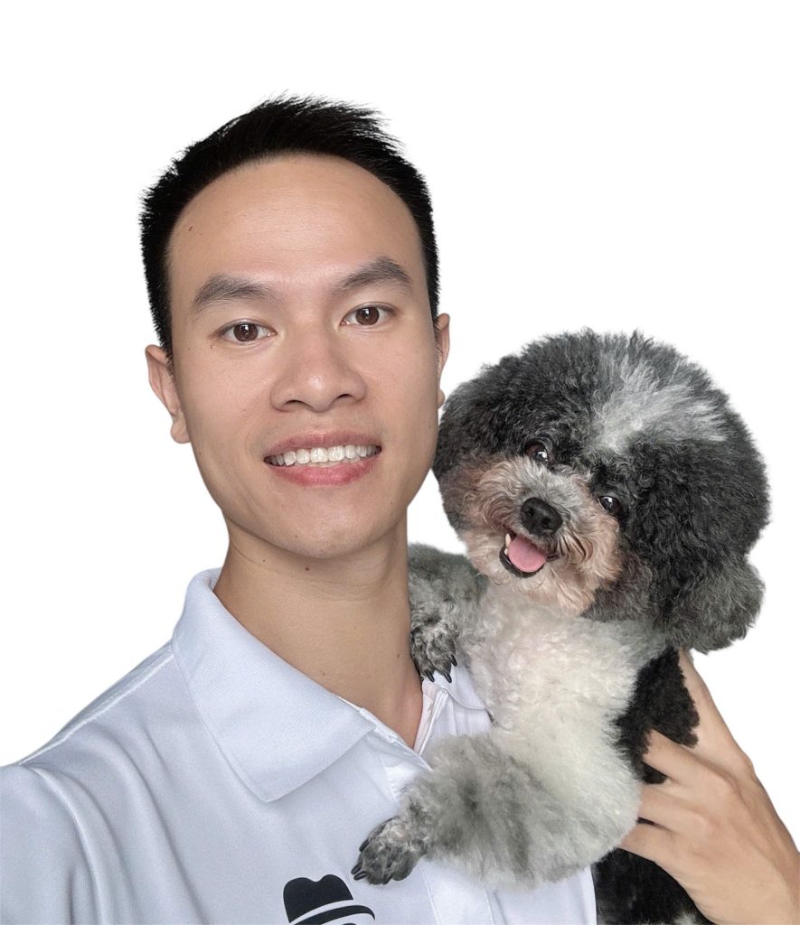 Hoàng BossDog và bé cún poodle